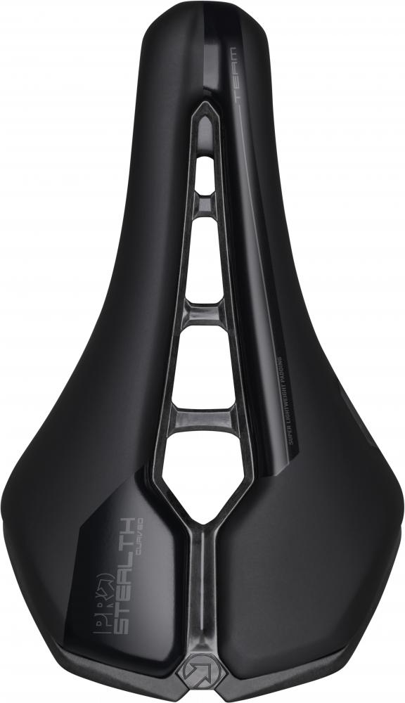 PRO Fahrradsattel Stealth Curved Team 152 Schwarz - aerodynamischer Rennradsattel