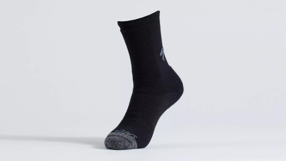 MERINO DEEP WINTER TALL SOCK BLK S - Hochwertige Merino Wintersocken - Bekleidung
