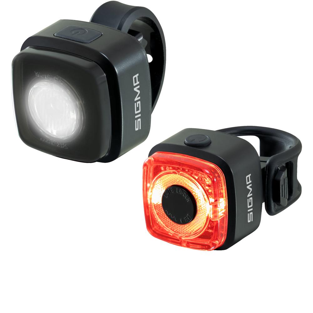 Sigma Licht Aura Micro Akku-beleuchtungsset 30 Lux Usb-c - Stvzo-konform Fahrradlampe Schwarz