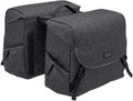 New Looxs Mondi Joy Double RT Doppelpacktasche 2x18L Black mit grauem Muster für viel Stauraum bei Alltag und Tour.