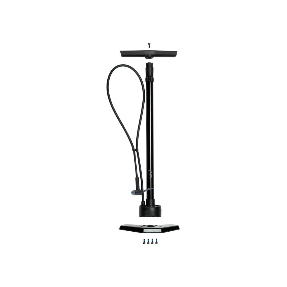 BBB Cycling BBB floorpump AirSmart schwarz One Size schwarz - leistungsstarke Standpumpe für alle Ventile