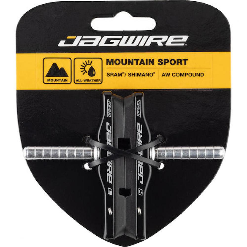 Jagwire Mountain Pro Cartridge Bremsschuhe Cantilever Schwarz - All-Weather-Mischung