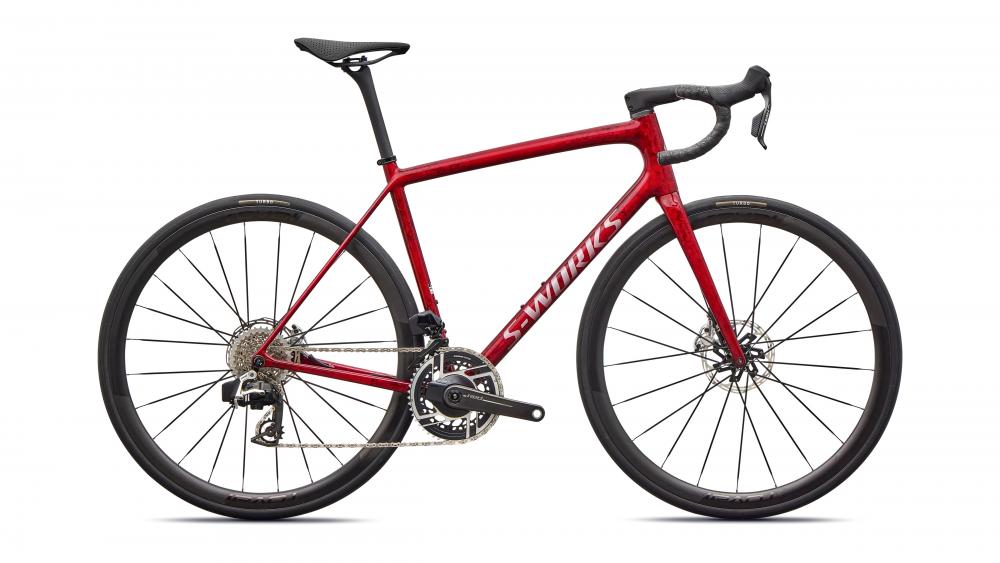 Specialized Aethos SW AXS - Rennrad Sandstein Met/Rot/Silber 61cm - Unbekannt