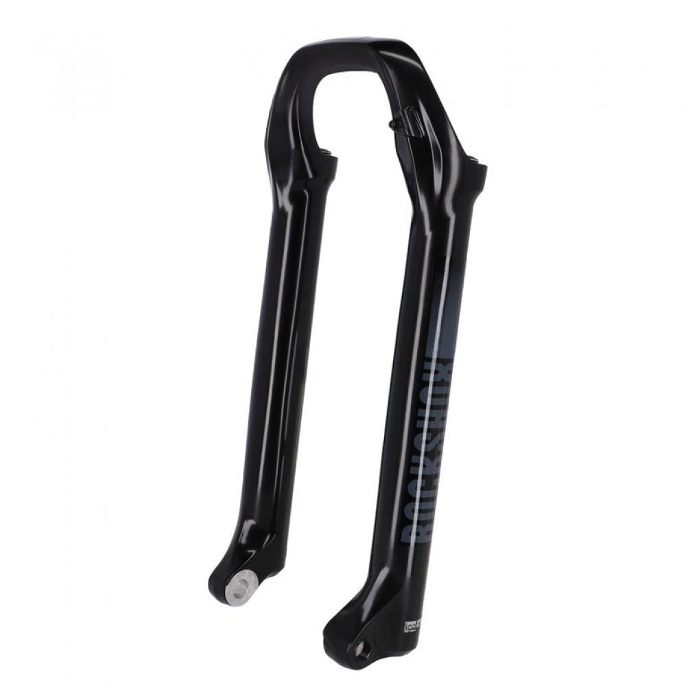 RockShox 35G 27.5" 15x110 Boost Fahrradgabel-Tauchrohre in glänzend Schwarz.