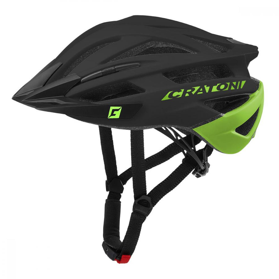 Cratoni Fahrradhelm Agravic MTB schwarz lime matt S/M 54 bis 58cm