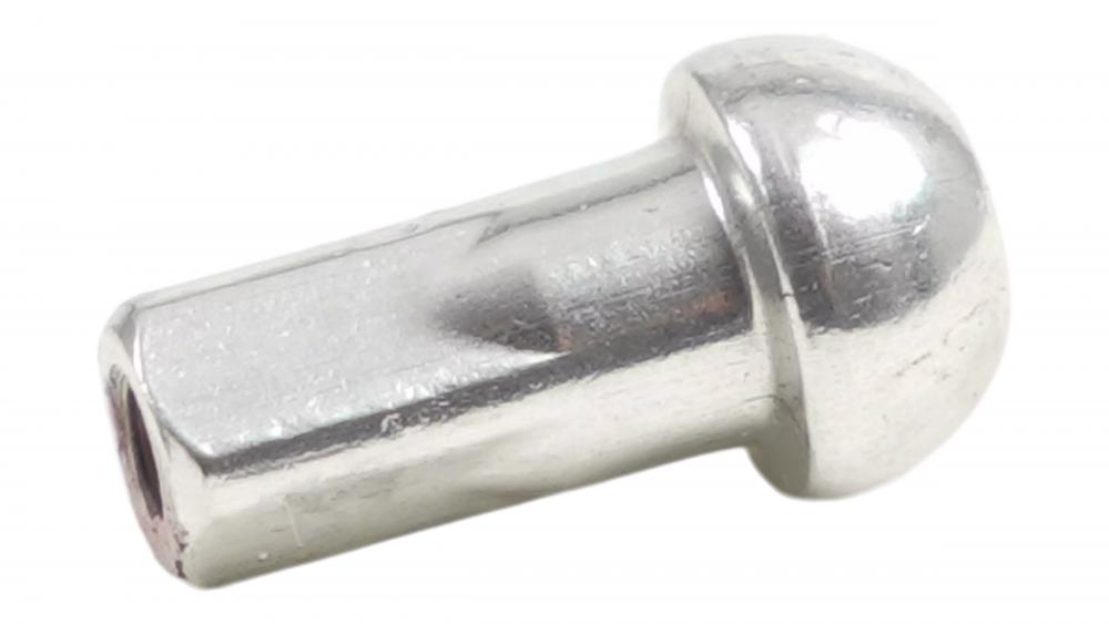 DT Swiss Prolock Speichennippel 14G 2.0mm 12mm Silber - Kugelkopf Alu Nippel