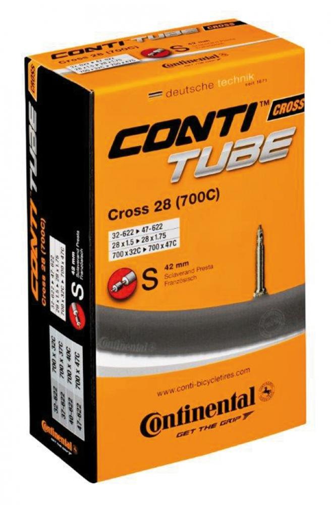 2x Continental RIDE TOUR Drahtreifen 32-622 und 2x Continental Cross 28 Schläuche Set für 28 Zoll Trekkingräder