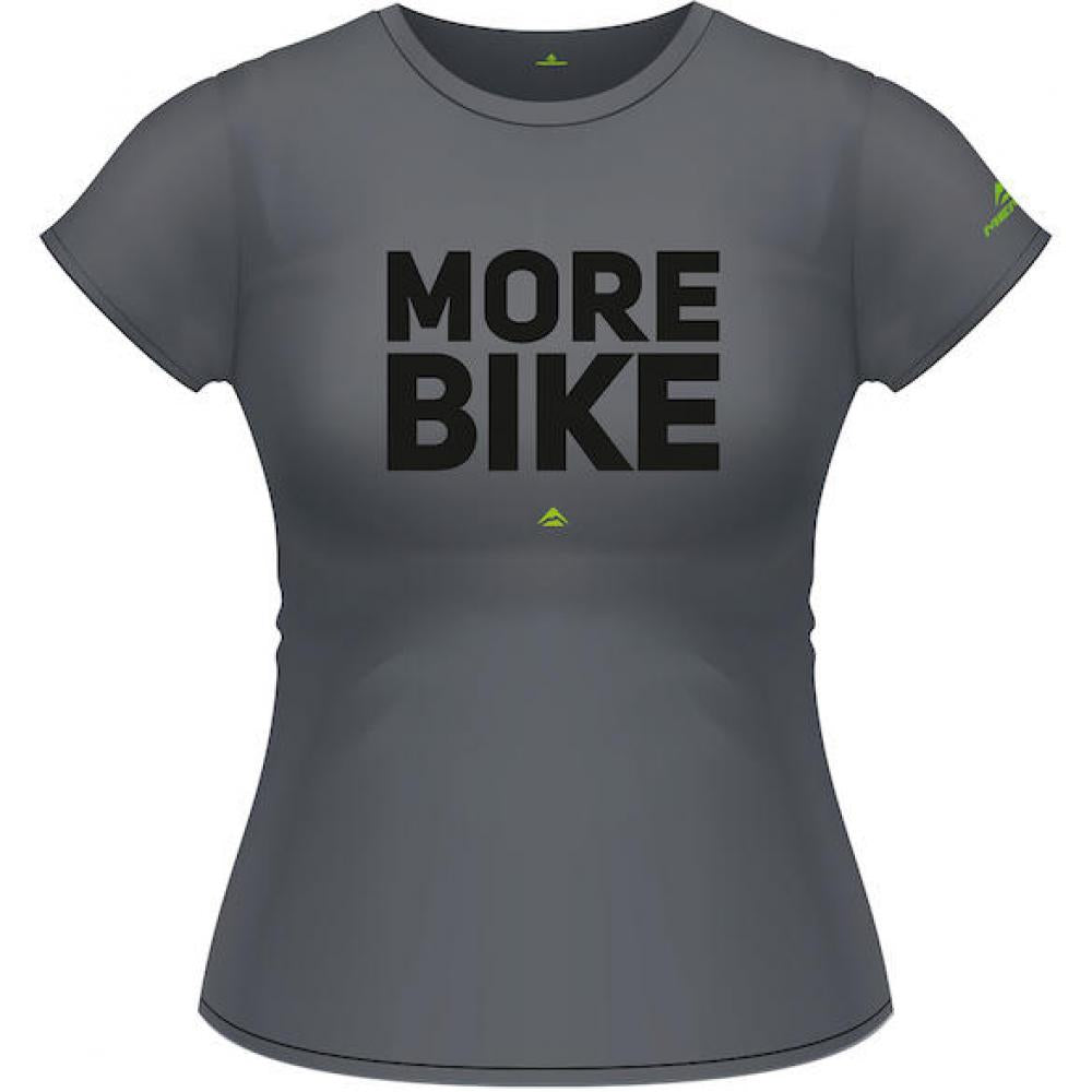 Merida T-Shirt MORE BIKE Edition Damen L Grau - komfortables Bike-Lifestyle Shirt