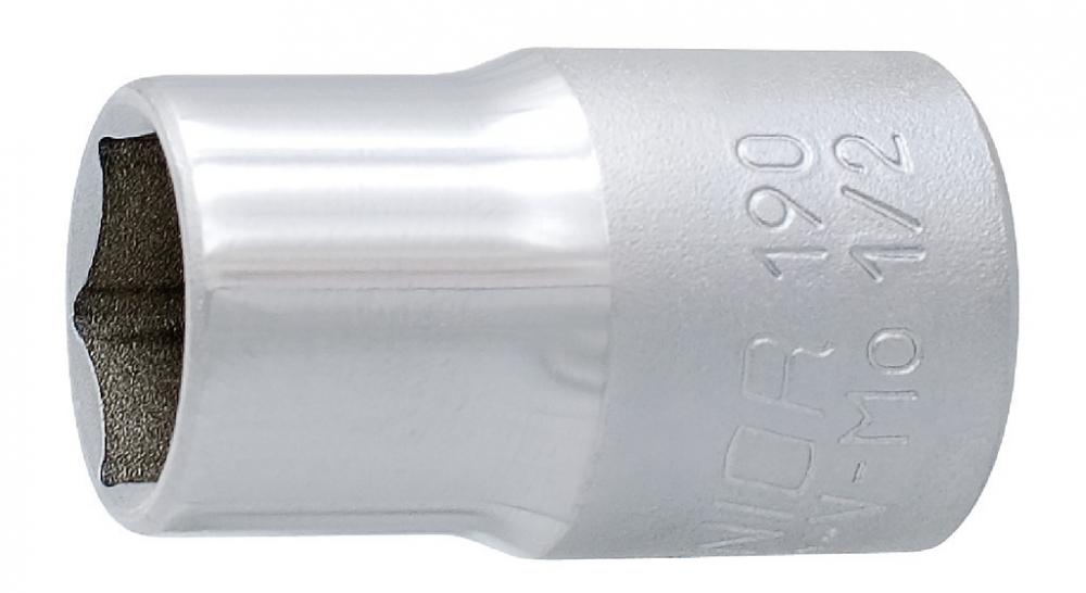 Unior Sechskantsteckschlüssel 1/2" 13mm 6-Punkt, Cr-V Mo, Modell 190