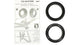 LOOK Press-Fit PF30 73 mm Adapter Kit (PressFit 30, 30 mm Achse, schwarz, ZED-Rahmen kompatibel)