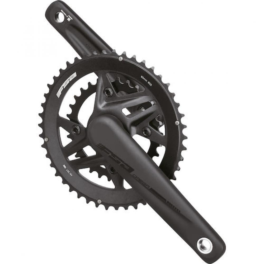 FSA Kurbelgarnitur Omega MegaExo 2x 175 mm Schwarz - effiziente Leistung für 2x12-fach