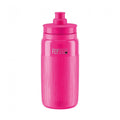 ELITE Fly Tex ultraleichte Fahrrad-Trinkflasche in Pink fluo, 550ml, mit FLY550-Logo.