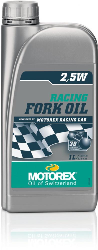 MOTOREX Racing Fork Oil 2,5W 5 Liter - Vollsynthetisches Gabelöl für moderne Gabelsysteme