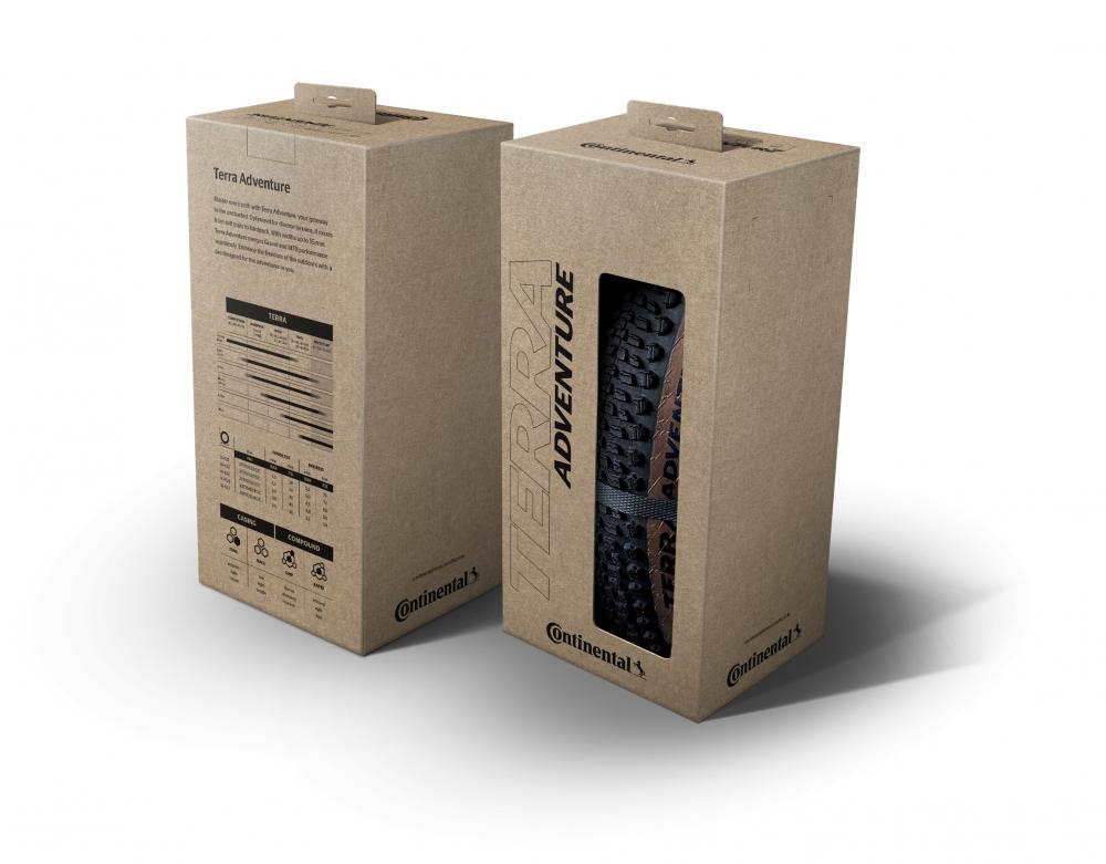 Zwei Packungen des Continental Terra Adventure 50-622 Faltreifens für Gravel- und Trail-Grip, Tubeless-Ready.
