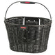 KLICKfix Vorderradkorb Structura oval ohne Adapter schwarz 24x39x28 cm
