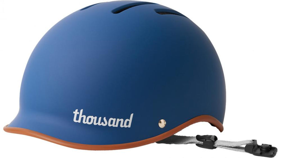 Thousand Heritage 2.0 Old Skool Blue M 57-59 cm - Fahrradhelm mit ABS-Hartschale, EPS-Schaum, 7 Belüftungsöffnungen, Magnetverschluss
