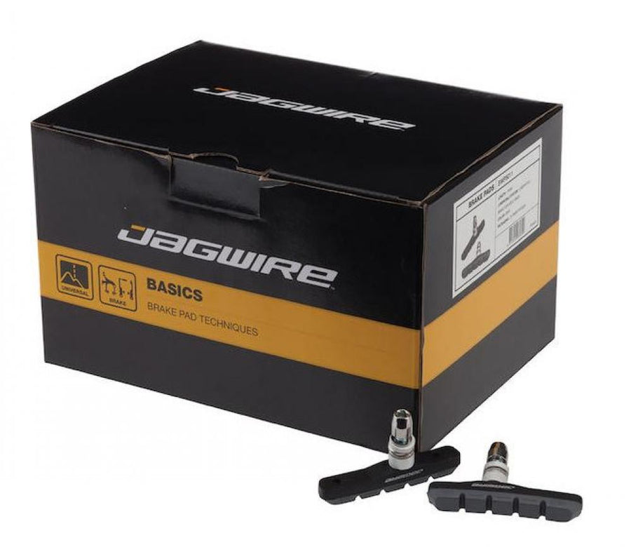 Jagwire Mountain Sport Bremsschuhe V-Brake Grau - All-Weather Comp für sichere Bremsleistung