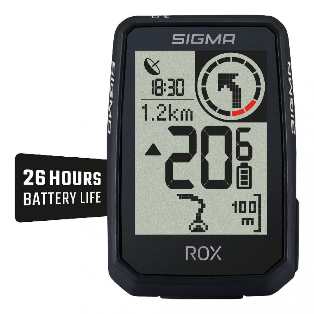 Sigma Computer ROX 2.0 GPS Fahrradcomputer schwarz - 26 Stunden Akkulaufzeit - E-Bike-Ready - Fahrradcomputer & GPS - FahrradcomputerGPS