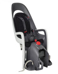 Hamax Caress Kindersitz schwarz/weiß, 9M+ bis 22kg, 20° Neigung, Federung, verstellbare Fußstützen, reflektierend, Gepäckträgermontage