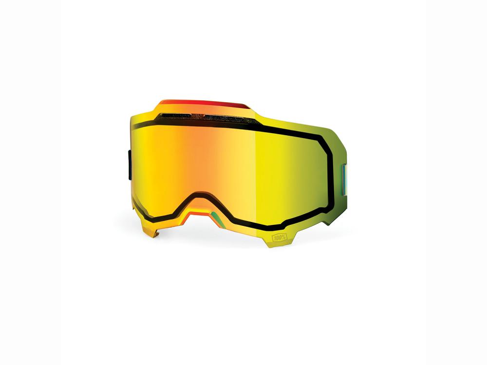 100% Armega Replacement lens - Inj. dual pane vented mirror unis gold - klare Sicht & optimaler Schutz
