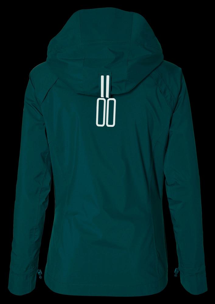 Basil Skane Damen Regenjacke teal green S - atmungsaktiv & wasserdicht (10.000 WP/MVP), T-Fabric mit DWR-Beschichtung, taillierter Schnitt, reflektierend & helmtauglich