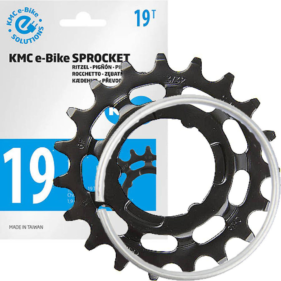 KMC E-Bike Ritzel 3/32" 19 Zähne Shimano, schwarz.