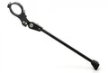 XLC Seitenständer KS-B01 schwarz, verstellbar für 26-28 Zoll Fahrräder, auf weißem Hintergrund.