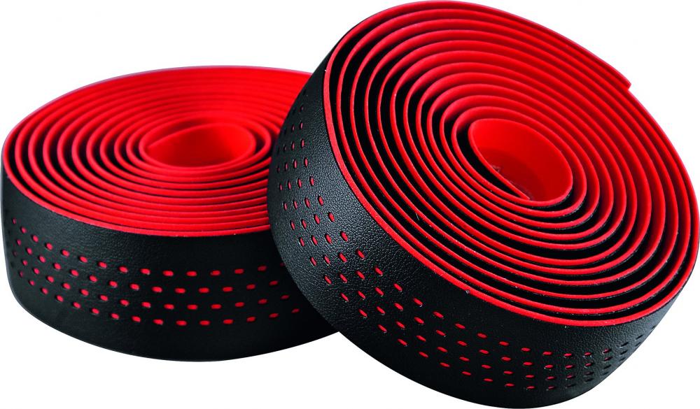 Lenkerband Soft Onesize Schwarz/rot - Maximaler Grip Und Vibrationsdämpfung