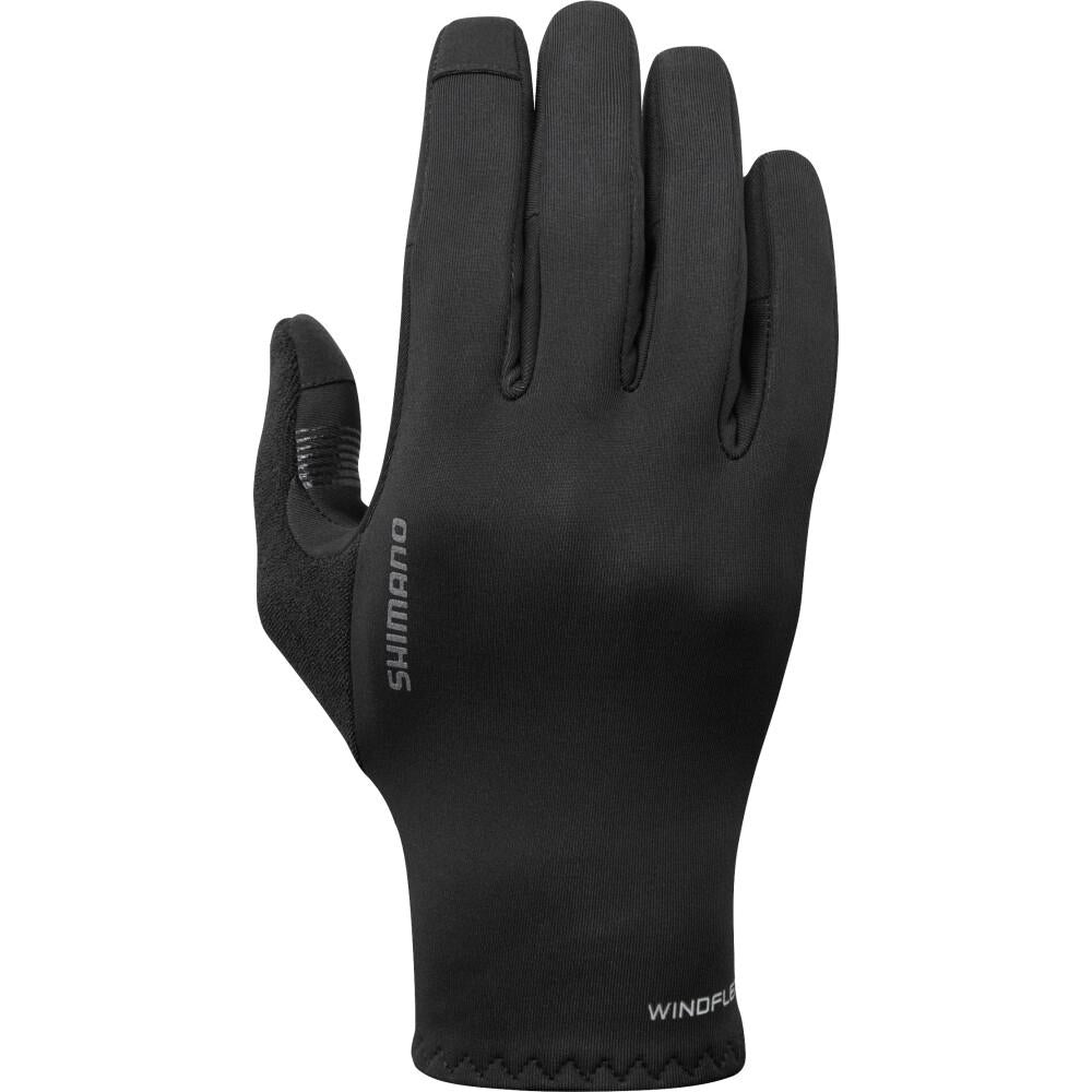 SHIMANO Windflex Race Gloves, Black, XXL Handschuhe - winddichte Radhandschuhe für Rennrad und Training