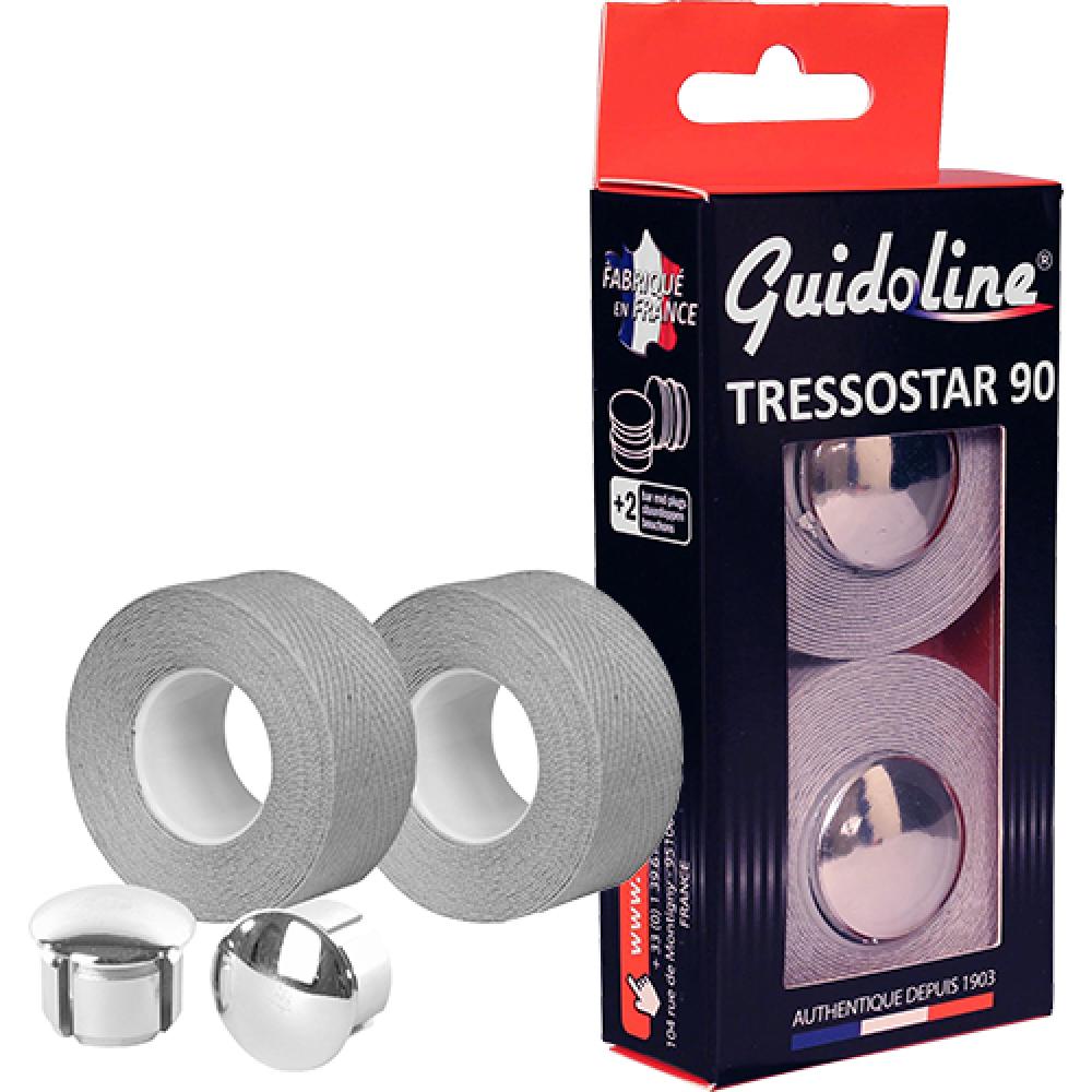 Lenkerband Tressostar 90 Karton Mit Stopfen Baumwolle Grau
