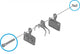 SHIMANO Haltestift und Sicherungsclip BR-R7070 - Ersatzteil Scheibenbremse, ca. 6 g