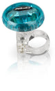 XLC Fahrradklingel DD-M12 blau transparent Ø36mm