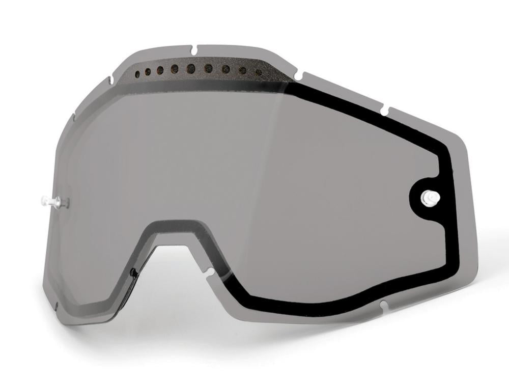 100% Vented Dual Clear Replacement lens unis smoke - belüftete Anti-Fog Ersatzscheibe