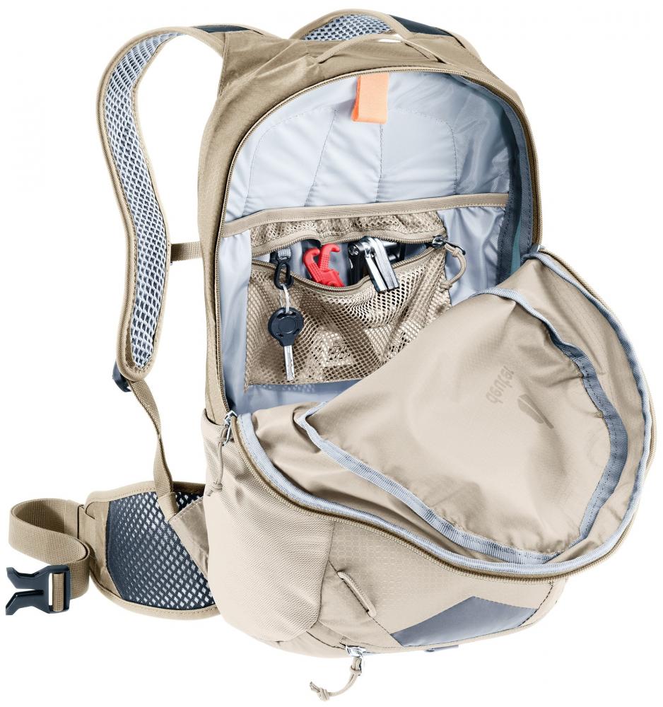 Deuter Race 16 Fahrradrucksack 16 Liter Alu-Greystone - Leichter Mountainbike-Rucksack mit Airstripes