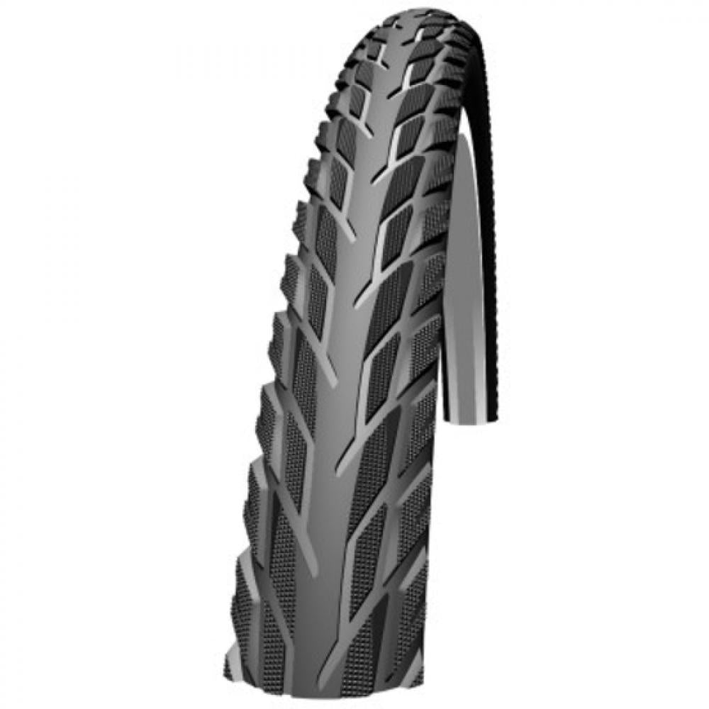 Schwalbe Reifen SILENTO 28x1.40 700x35C 37-622 K-Guard Active Line Fahrradreifen mit Profil in Grau/Schwarz.