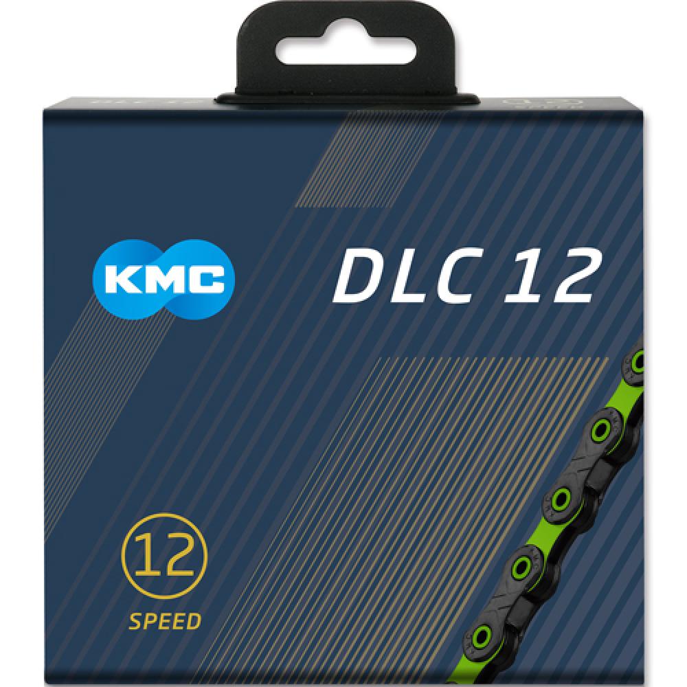 KMC Kette DLC12 12-fach, 126 Glieder, schwarz/grün, Box, KMC, 303503