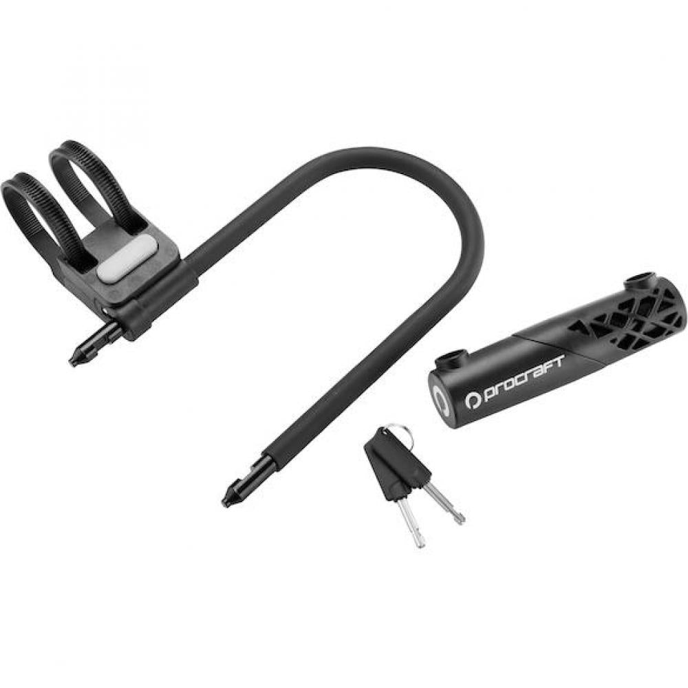 Procraft Bügelschloss Urban Essential 150 mm Schwarz - kompakter Diebstahlschutz