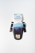 Ass Savers Mudder Mini MFM-1-BLK Spritzschutz VR, leicht (21 g), für Gravel/Cyclocross, Reifen 32-55 mm, einfache Montage, Farbe: sand-blau-lila.