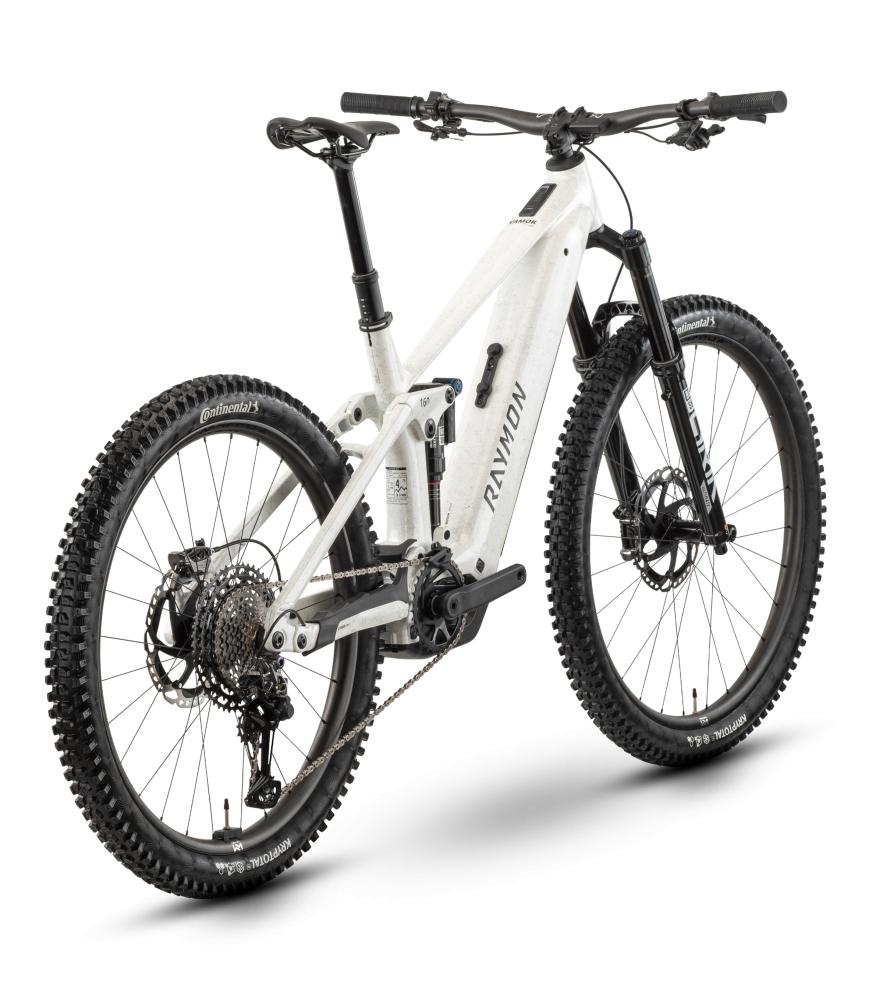 RAYMON Vamok Air E-Fully Größe M - Bosch Performance Line CX - 800 Wh - Shimano XTR 12-fach - White Marble