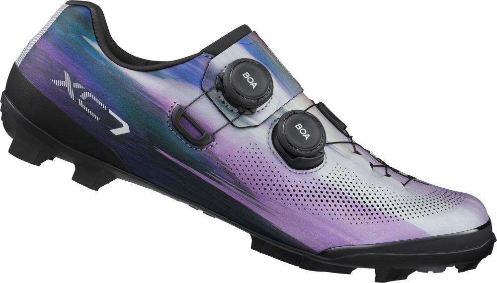 SHIMANO Fahrradschuhe XC703 Herren/Damen MTB SPD Größe 41 breit Lila