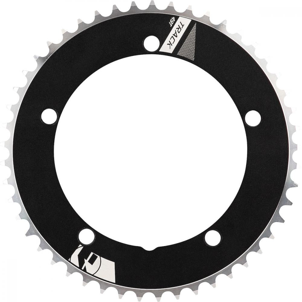 Vision Kettenblatt Track Non-Series 5-Arm 144 mm x 51 T Schwarz - CNC-gefräst für Bahnradfahrer