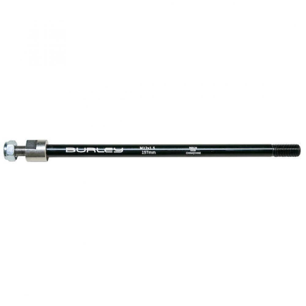 Steckachse Für Anhänger M12x1.5, 197 Mm Schwarz - Sichere Kupplung Für Fahrradanhänger