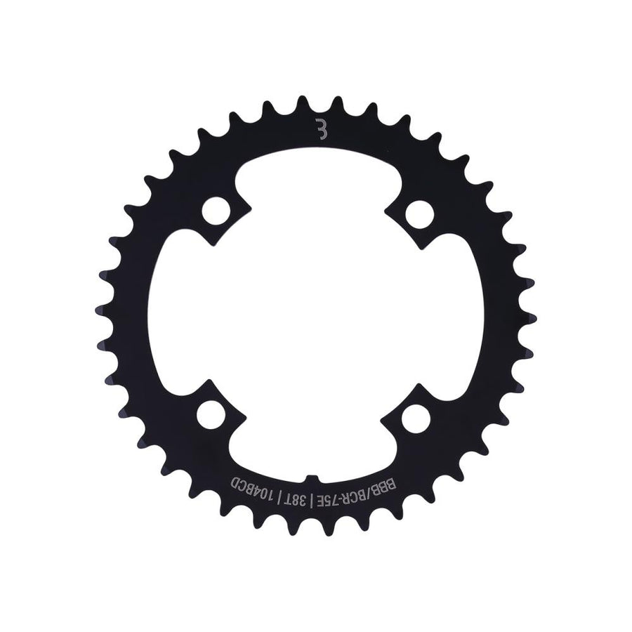 BBB Cycling BBB Chainring E-bikeGear steel 38T 104 Schwarz - robustes E-Bike-Kettenblatt für Nabenschaltung