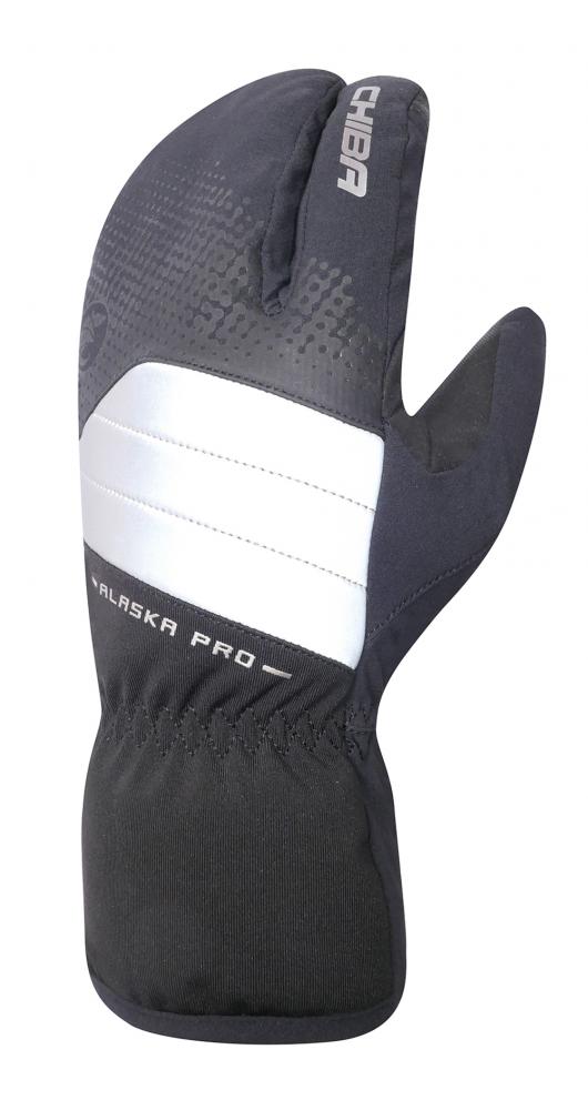 CHIBA Alaska Pro - wasserdichte Winter-Radhandschuhe Lobster, schwarz, 3XL