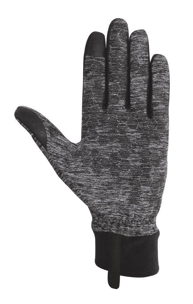 CHIBA Allround Light - Radhandschuhe hellgrau XL, Polartec-Fleece, Touchfunktion