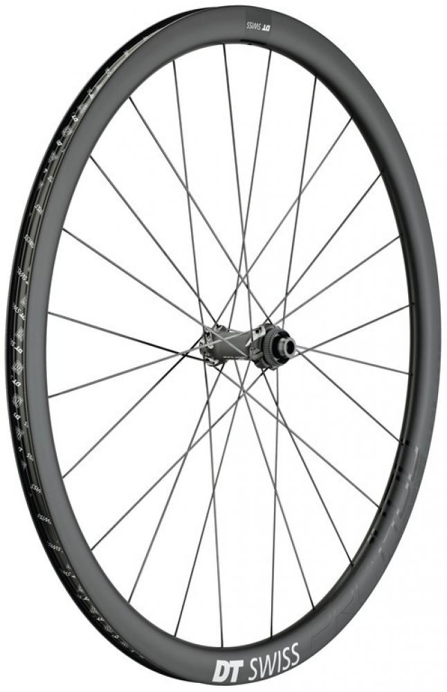 DT Swiss Laufrad PRC 1400 Spline Disc 622x18 mm schwarz - leichtes Carbon-Performance-Laufrad