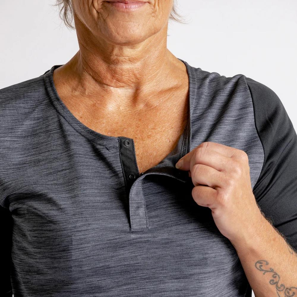 IXS Sports Division iXS Carve X Women Henley 42 graphite/black - atmungsaktives Bike-Jersey