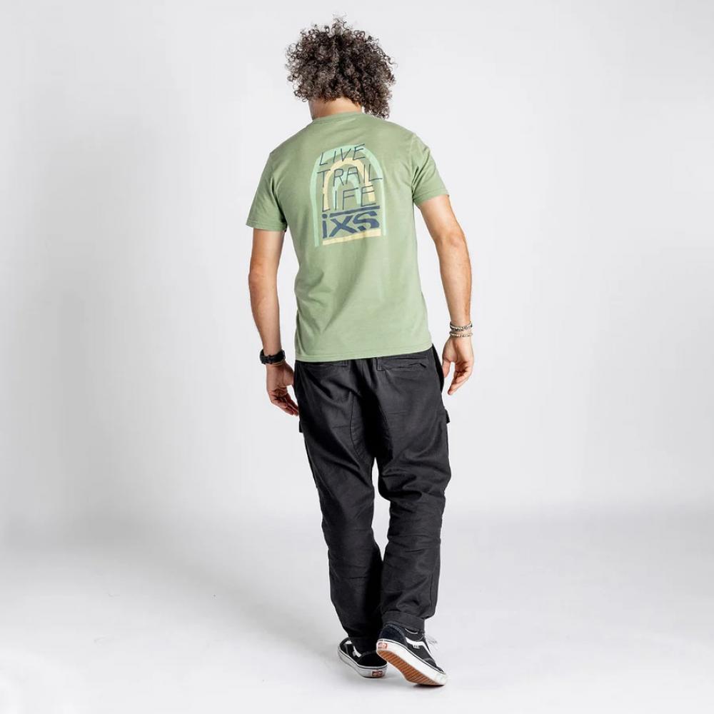 IXS Sports Division iXS Arch organic tee L Sage - lässiges Bio-Casualshirt für Alltag & Freizeit