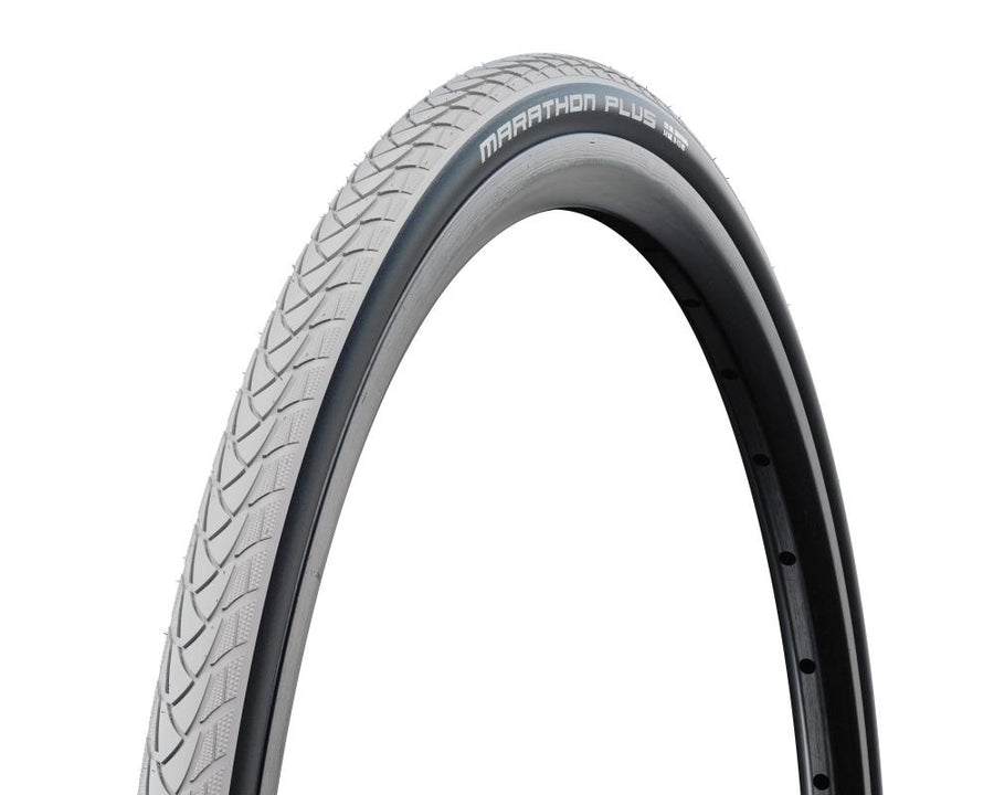 Schwalbe Marathon Plus 24x1.35\" (37-540) grau/schwarz HS440 Drahtreifen, unplattbar, SmartGuard Pannenschutz, ideal für Rollstühle