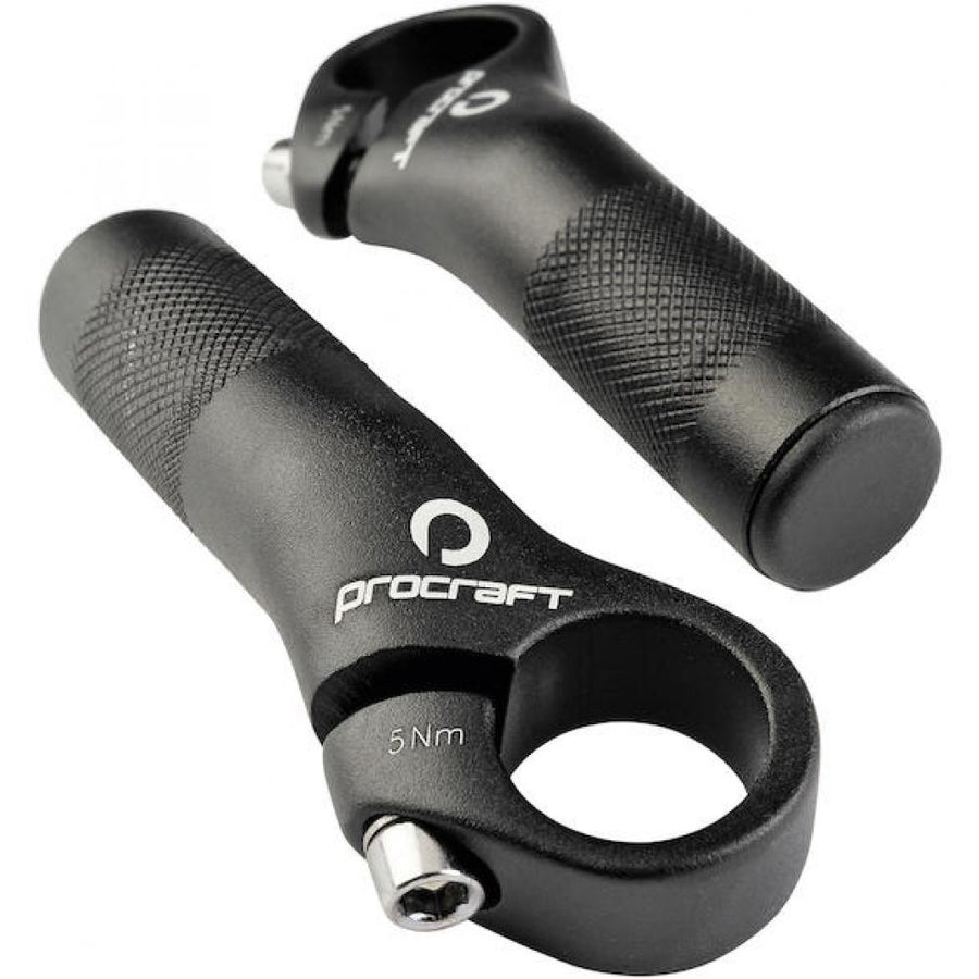 Procraft Lenkerhörnchen Shorty kurz schwarz - ergonomische Bar Ends für mehr Kontrolle